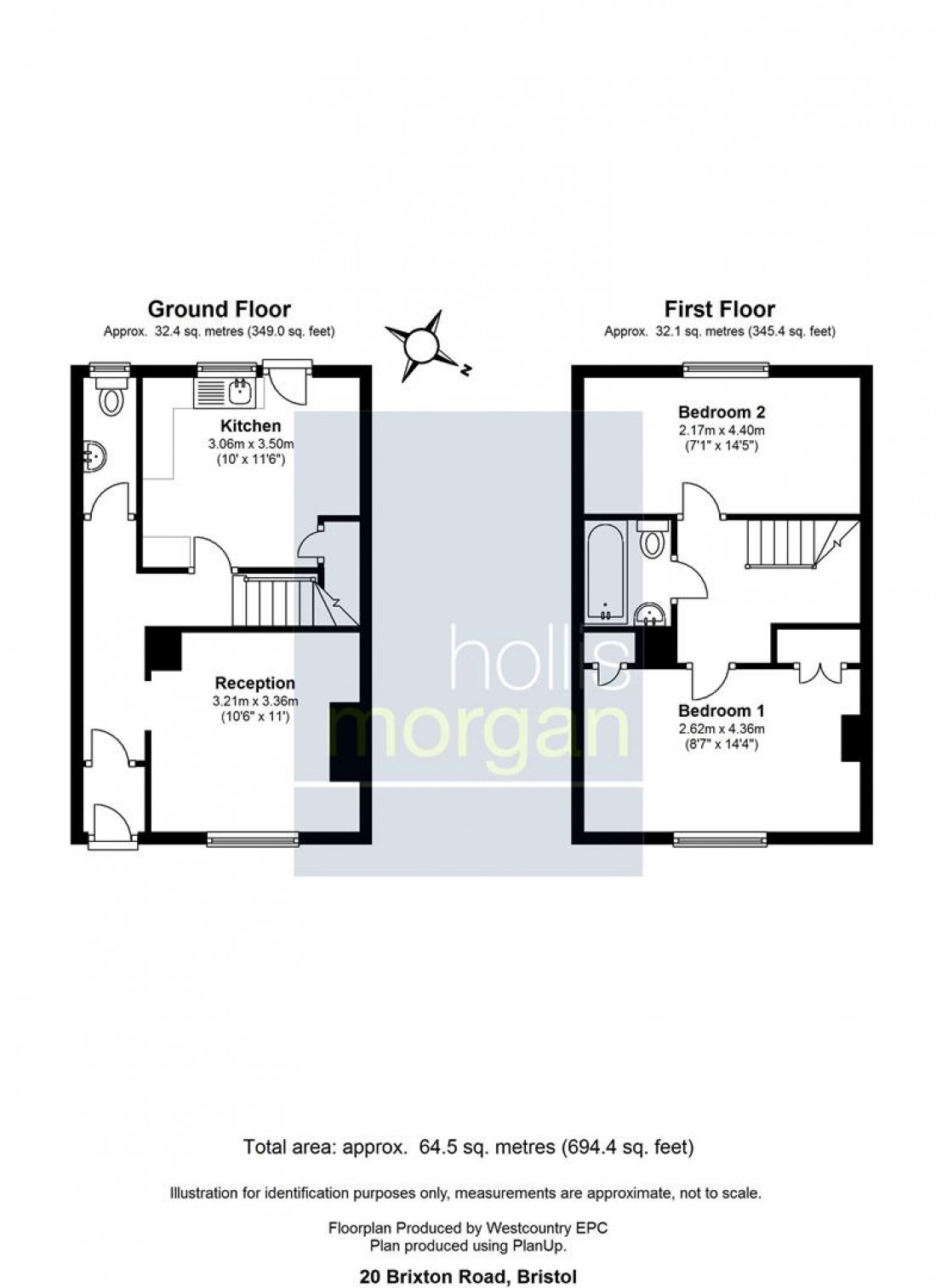 Floorplan for 20 Brixton Road, Easton, Bristol