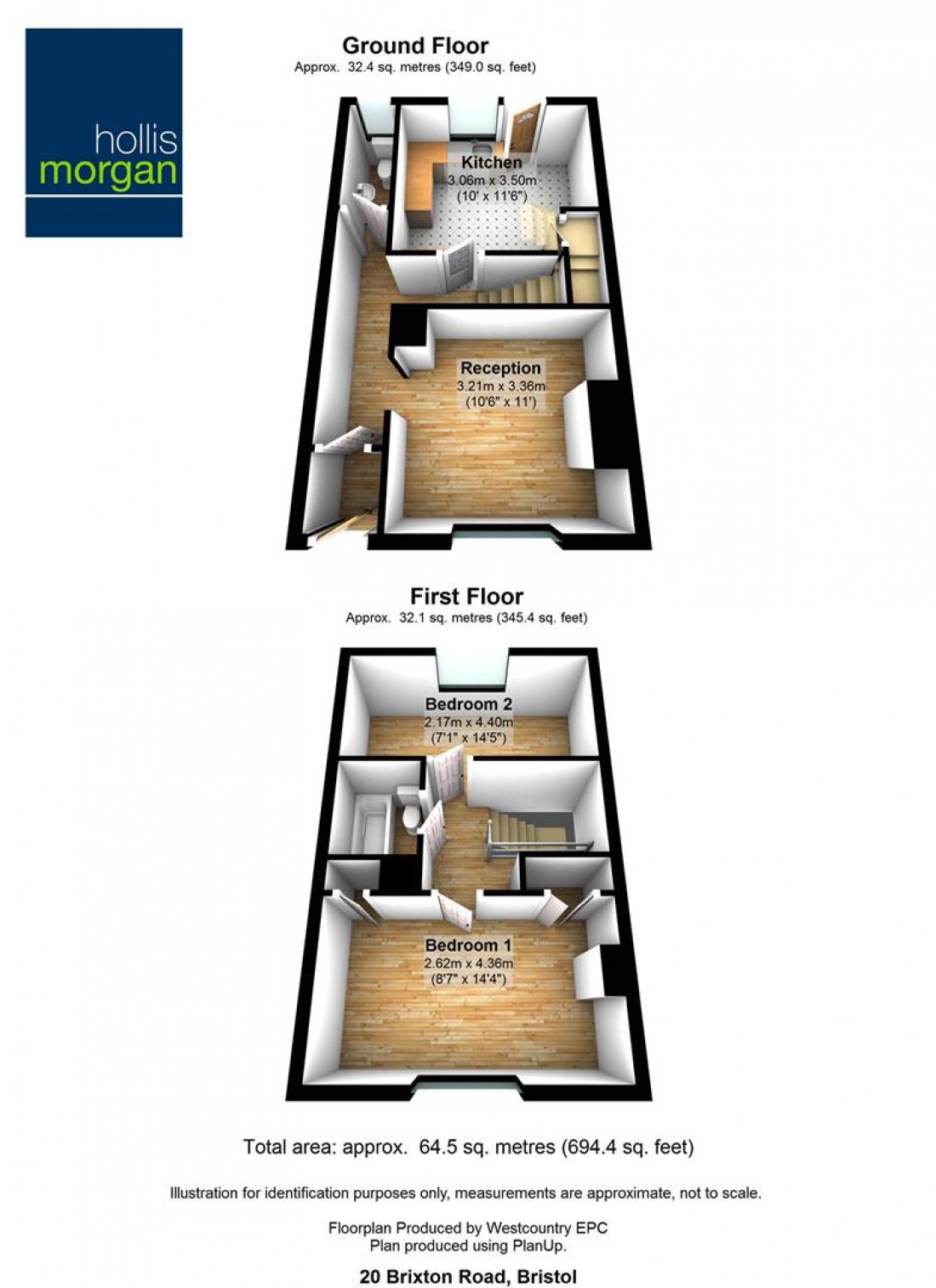 Floorplan for 20 Brixton Road, Easton, Bristol