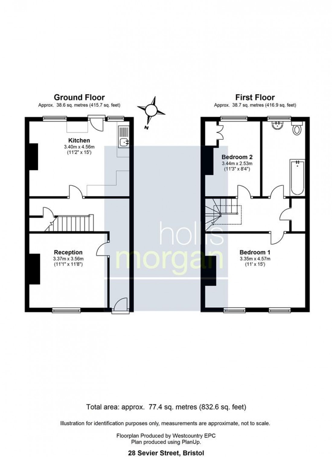 Floorplan for 28 Sevier Street, St. Werburghs, Bristol