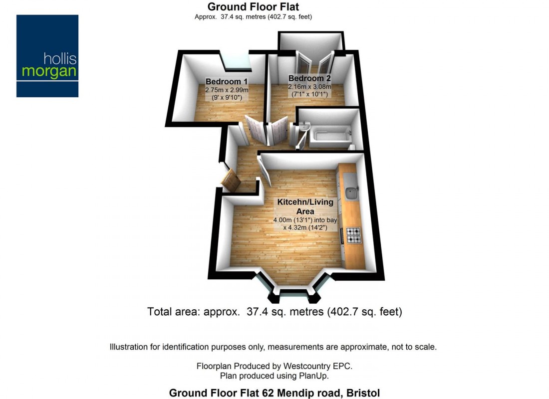 Floorplan for Mendip Road, Bedminster, Bristol