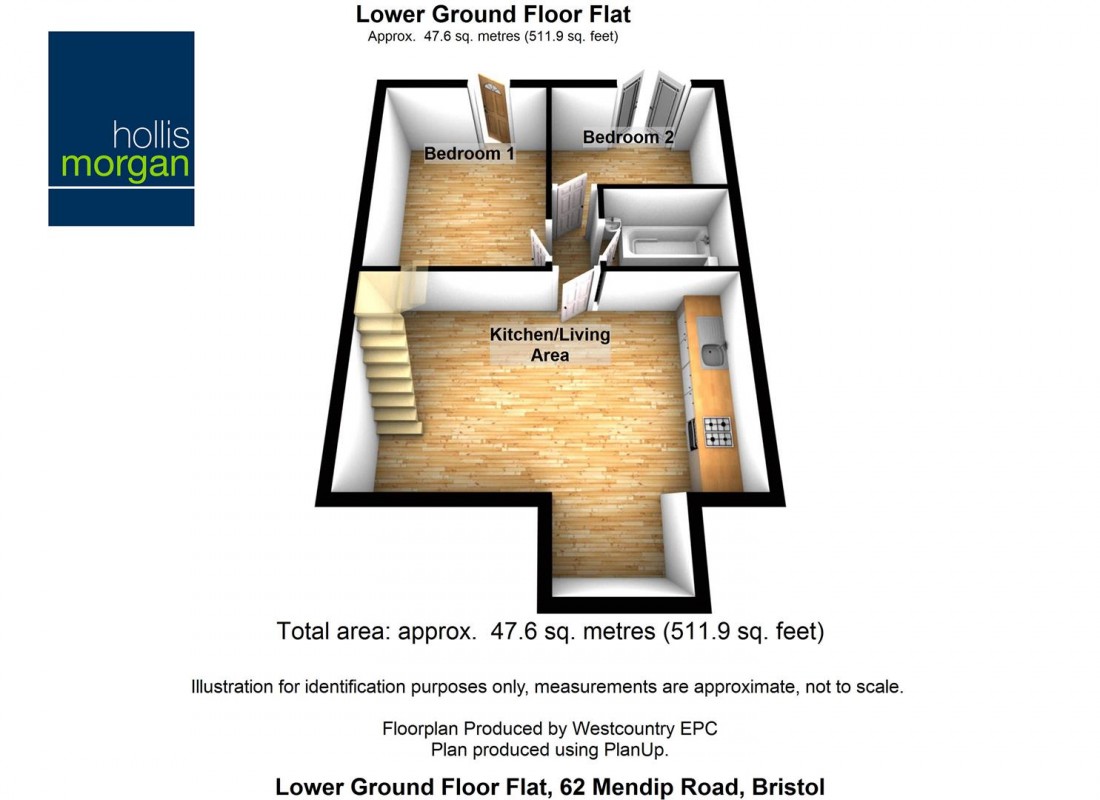 Floorplan for Mendip Road, Bedminster, Bristol