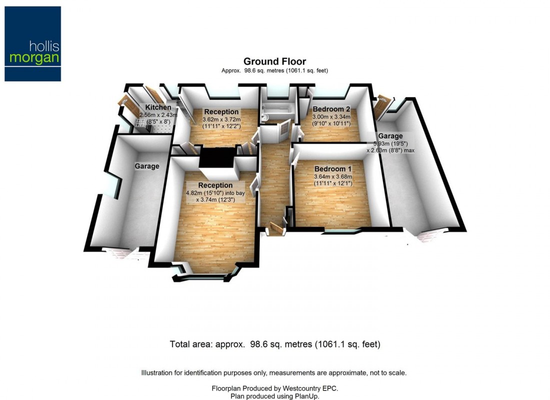 Floorplan for 297 Down Road, Portishead, Bristol