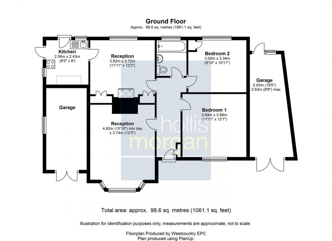 Floorplan for 297 Down Road, Portishead, Bristol