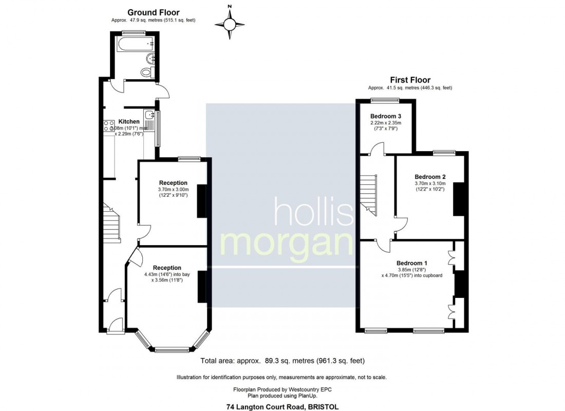 Floorplan for Langton Court Road, St Annes, Bristol