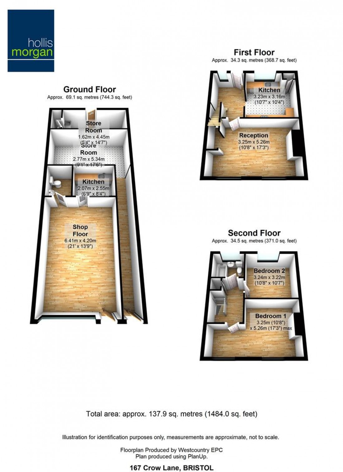 Floorplan for Mixed Use Investment @ 167 Crow Lane, Henbury, Bristol