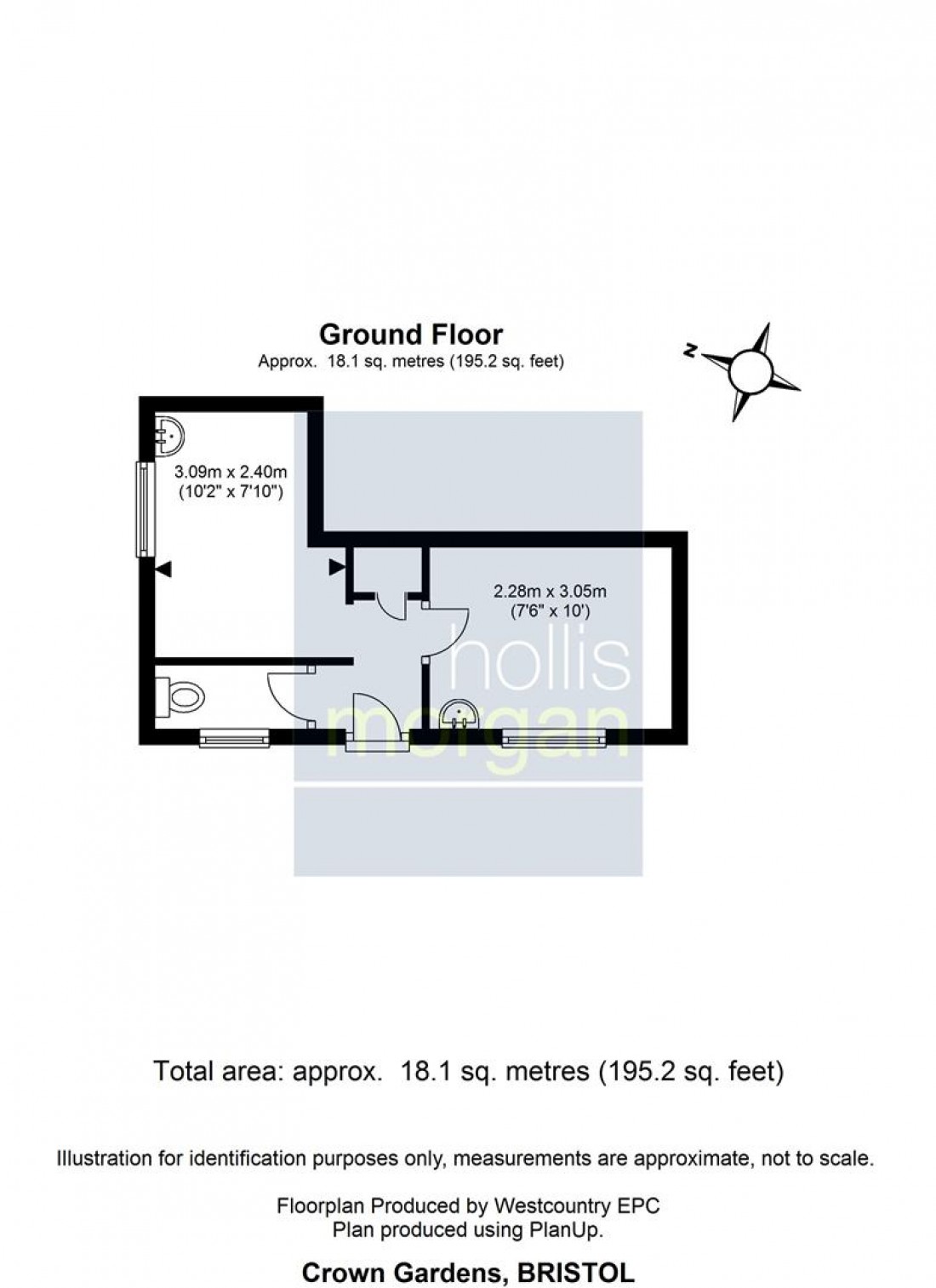 Floorplan for Crown Gardens, Warmley, Bristol