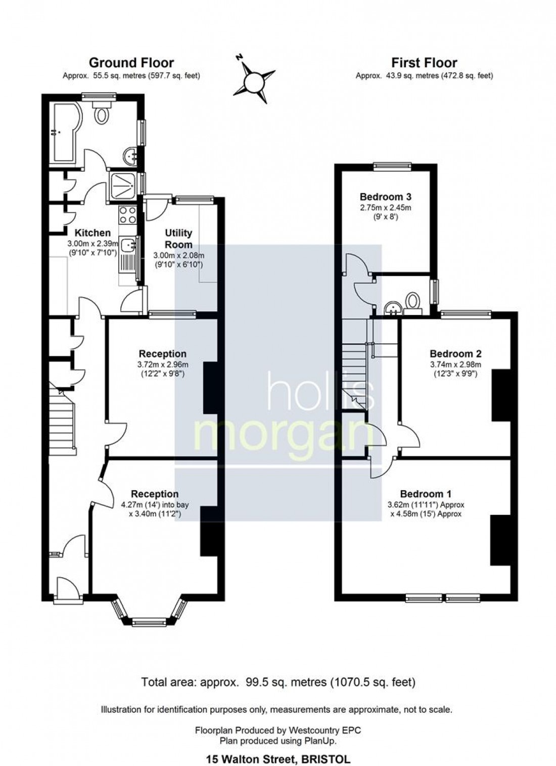 Floorplan for 15 Walton Street, Easton, Bristol