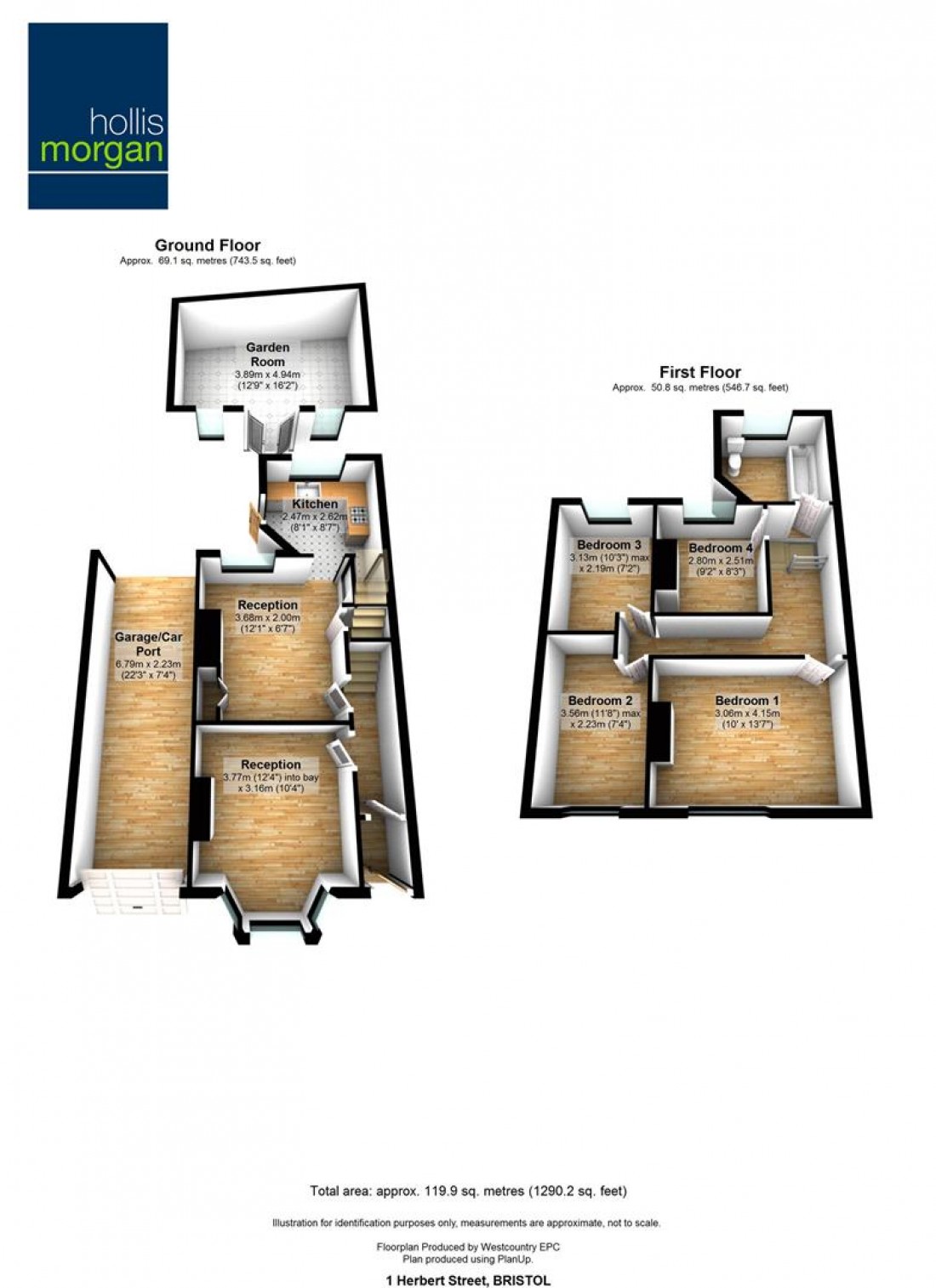 Floorplan for 1 Herbert Street, Whitehall, Bristol