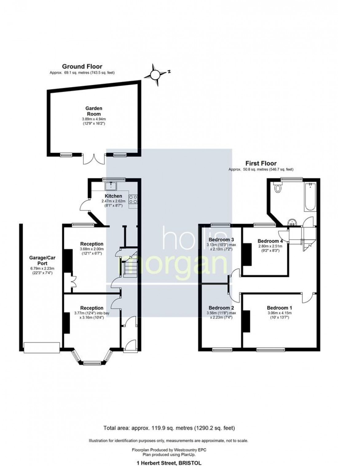 Floorplan for 1 Herbert Street, Whitehall, Bristol