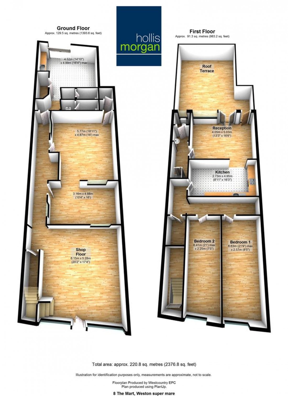 Floorplan for 8 The Mart, Locking Road, Weston-Super-Mare