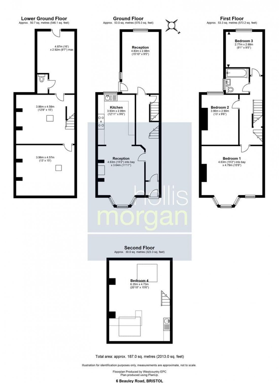 Floorplan for House and Plot @ 6 Beauley Road, Southville, Bristol