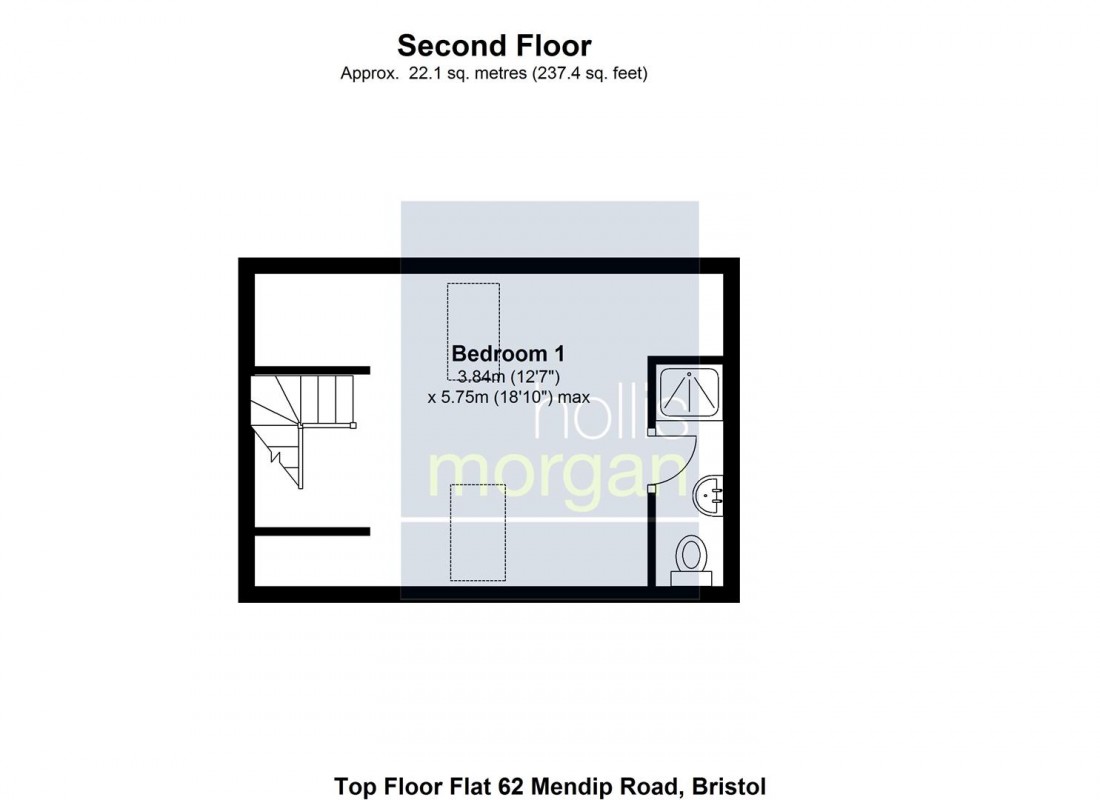 Floorplan for Mendip Road, Bedminster, Bristol