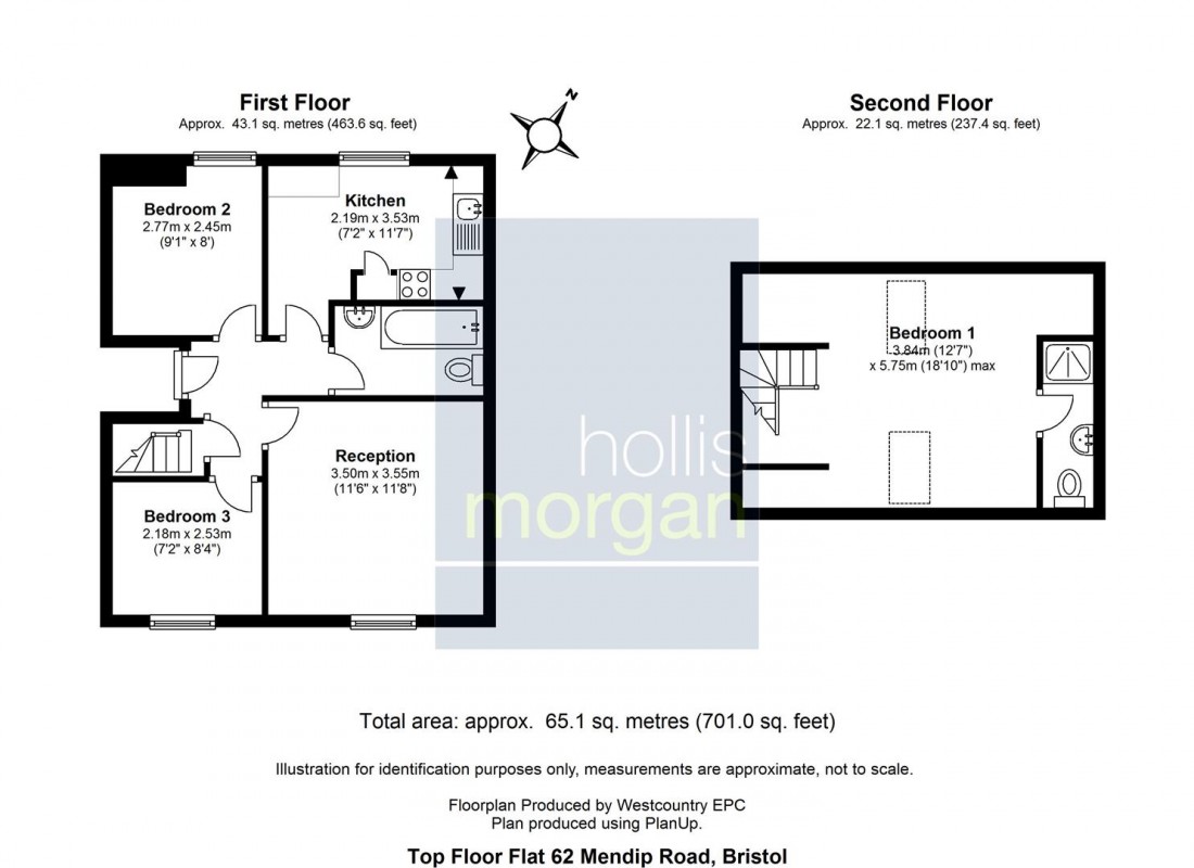 Floorplan for Mendip Road, Bedminster, Bristol