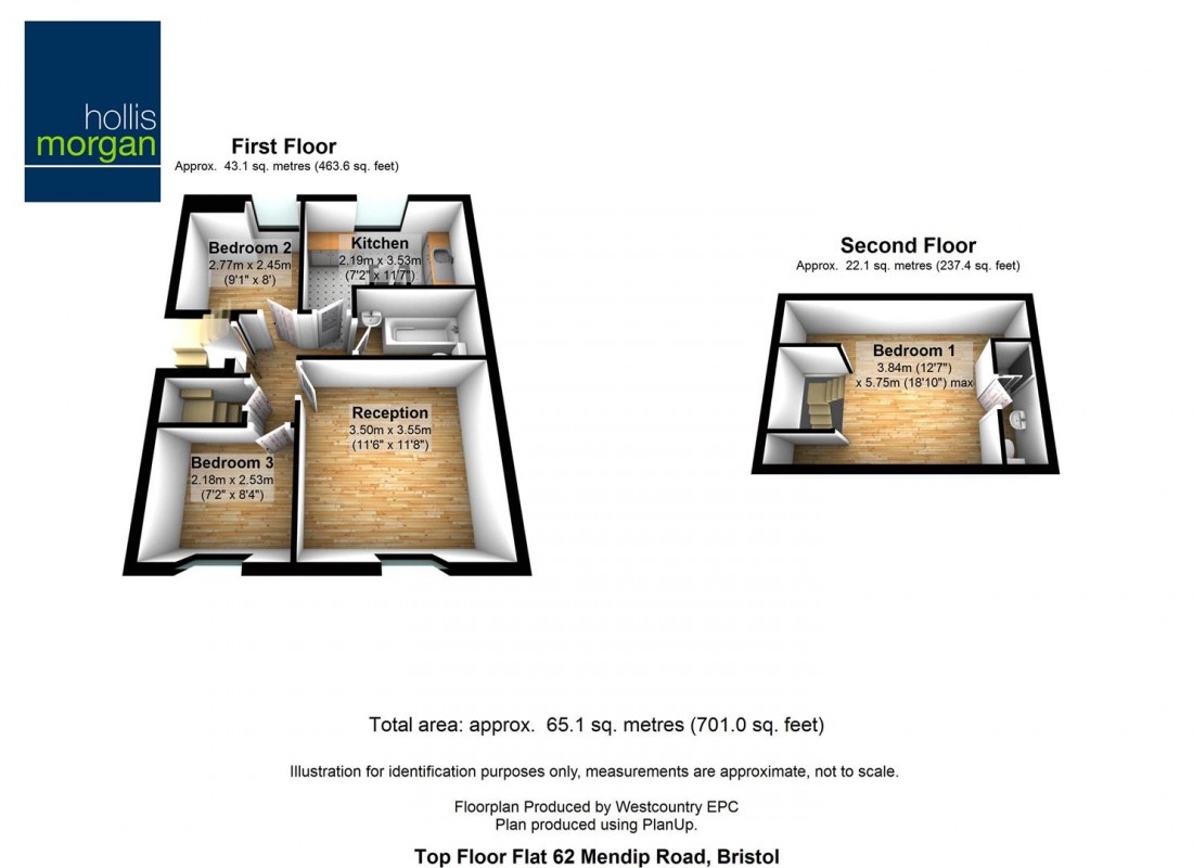 Floorplan for Mendip Road, Bedminster, Bristol