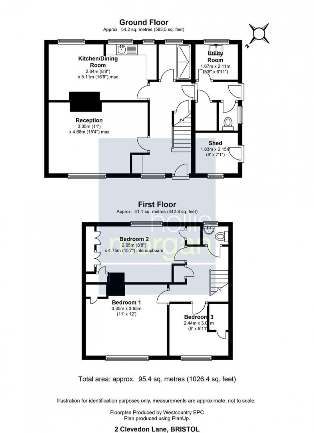 Floorplan for 2 Clevedon Lane, Clapton In Gordano, Bristol