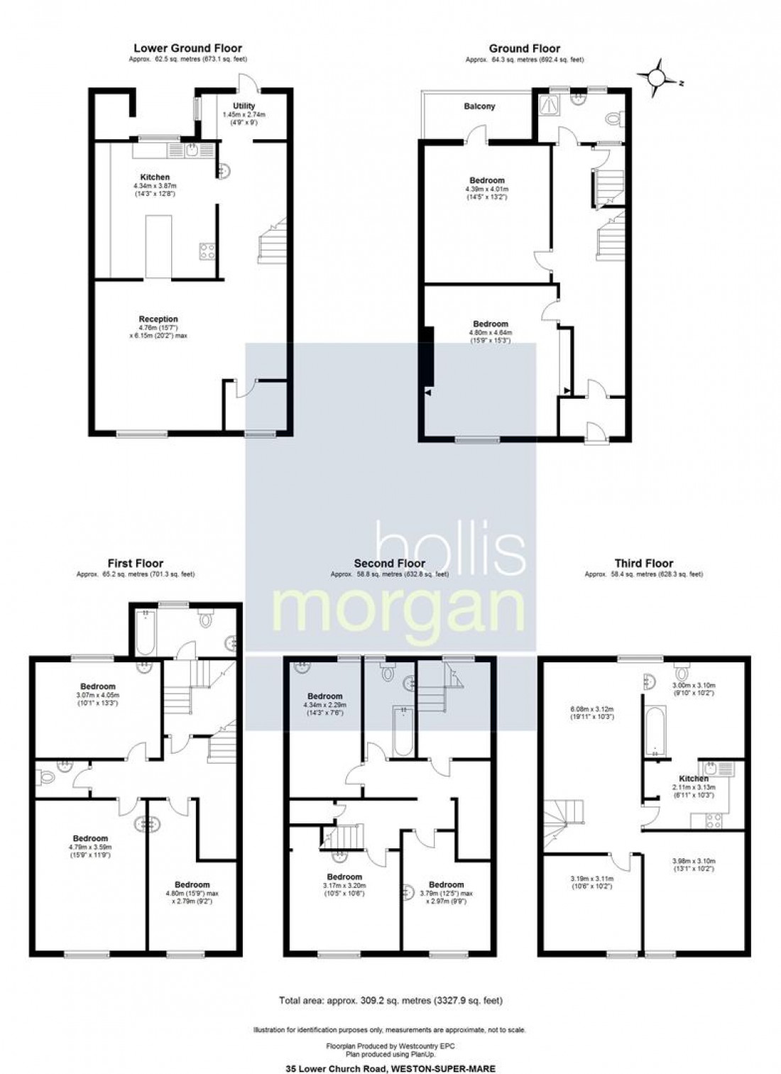 Floorplan for 35 Lower Church Road, Weston-Super-Mare