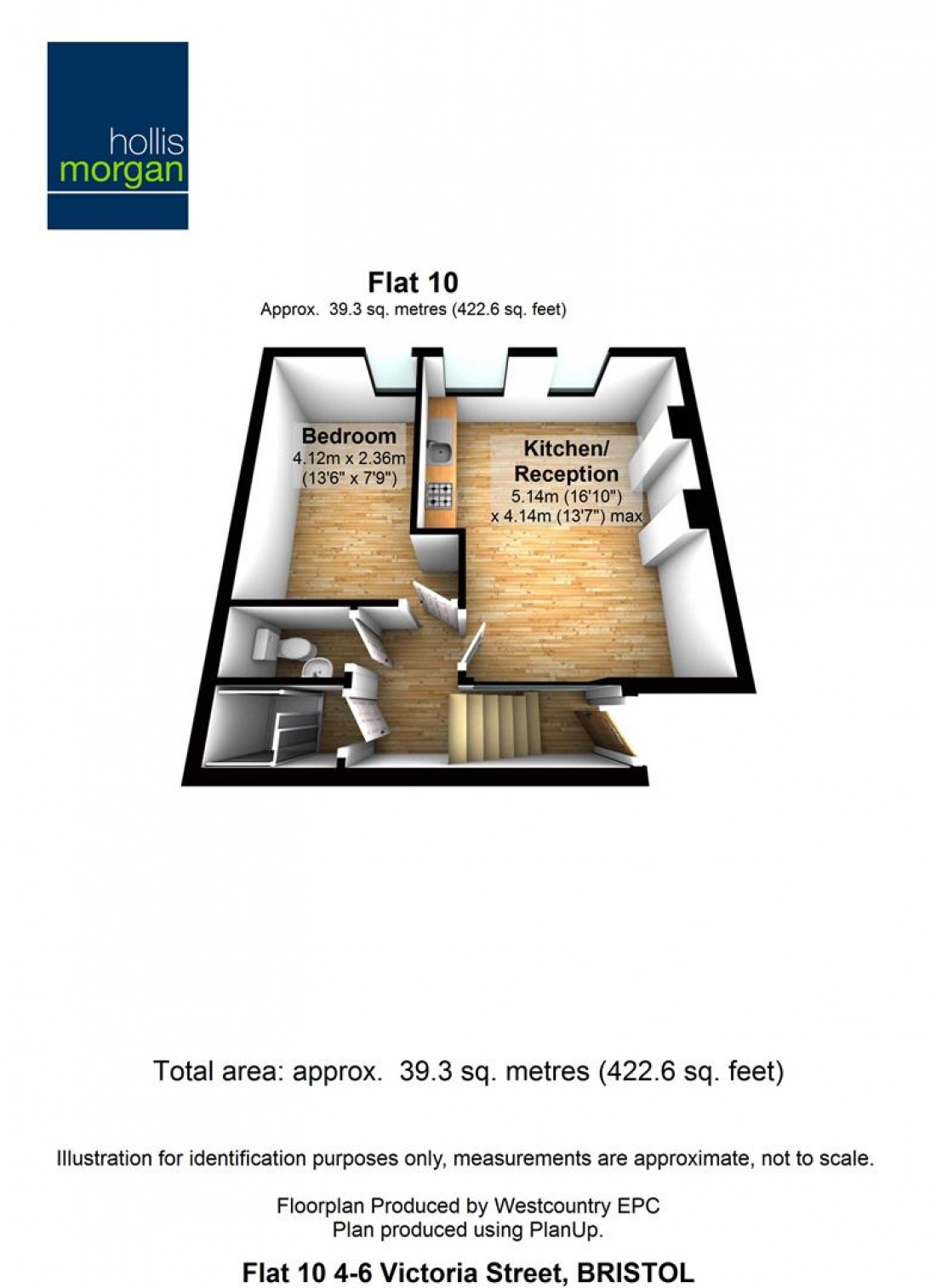 Floorplan for Flat 10, 4 - 6 Victoria Street, City Centre, Bristol