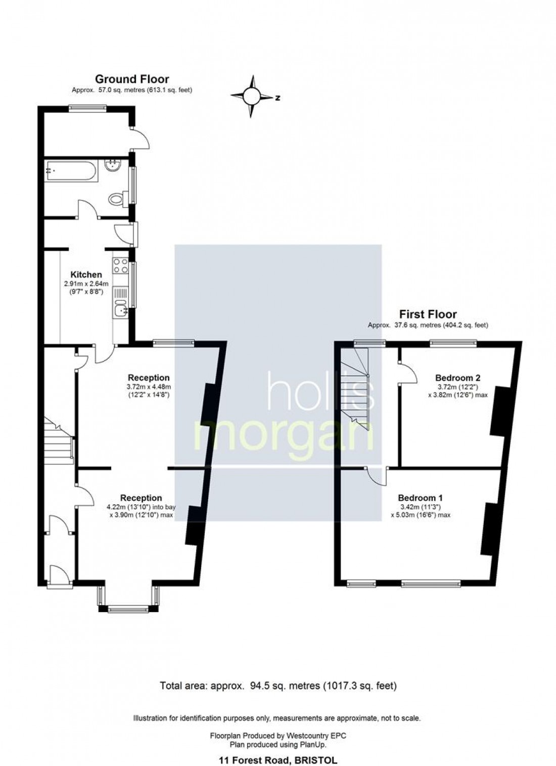 Floorplan for 11 Forest Road, Kingswood, Bristol