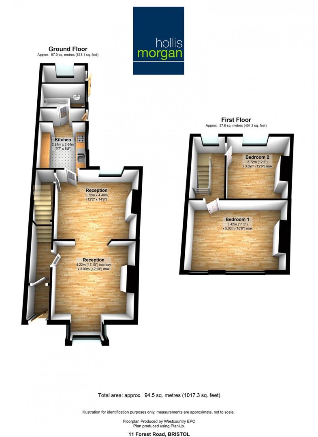 Floorplan for 11 Forest Road, Kingswood, Bristol