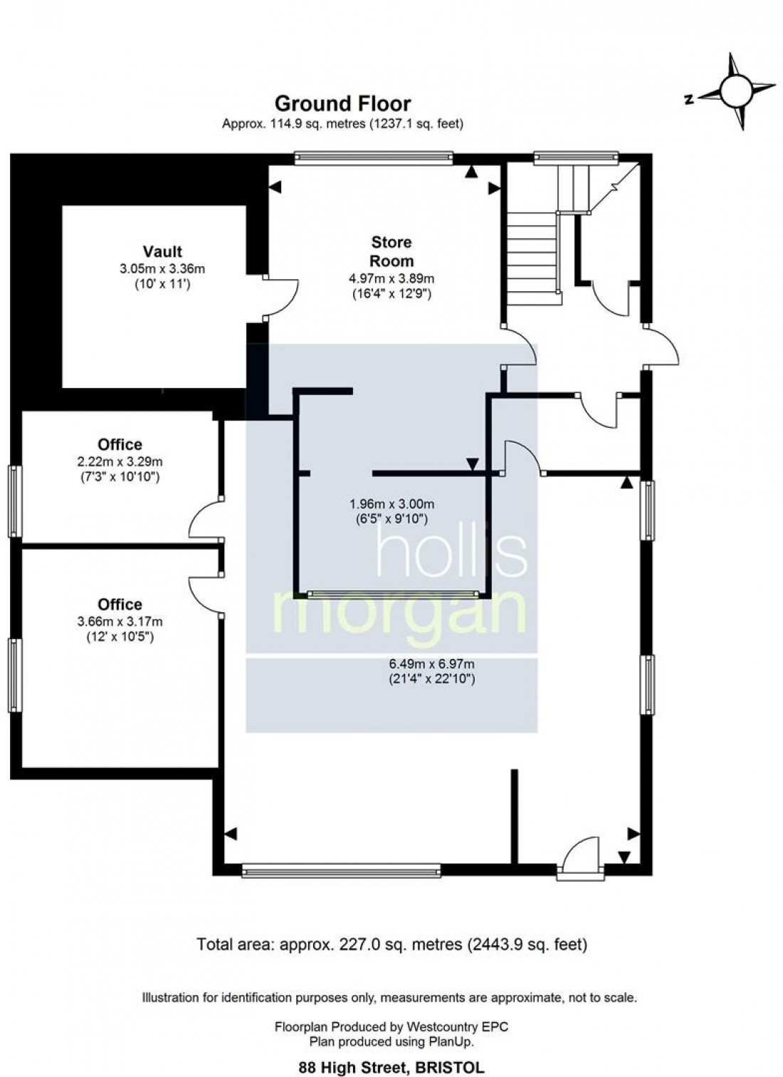 Floorplan for 88 High Street, Hanham, Bristol