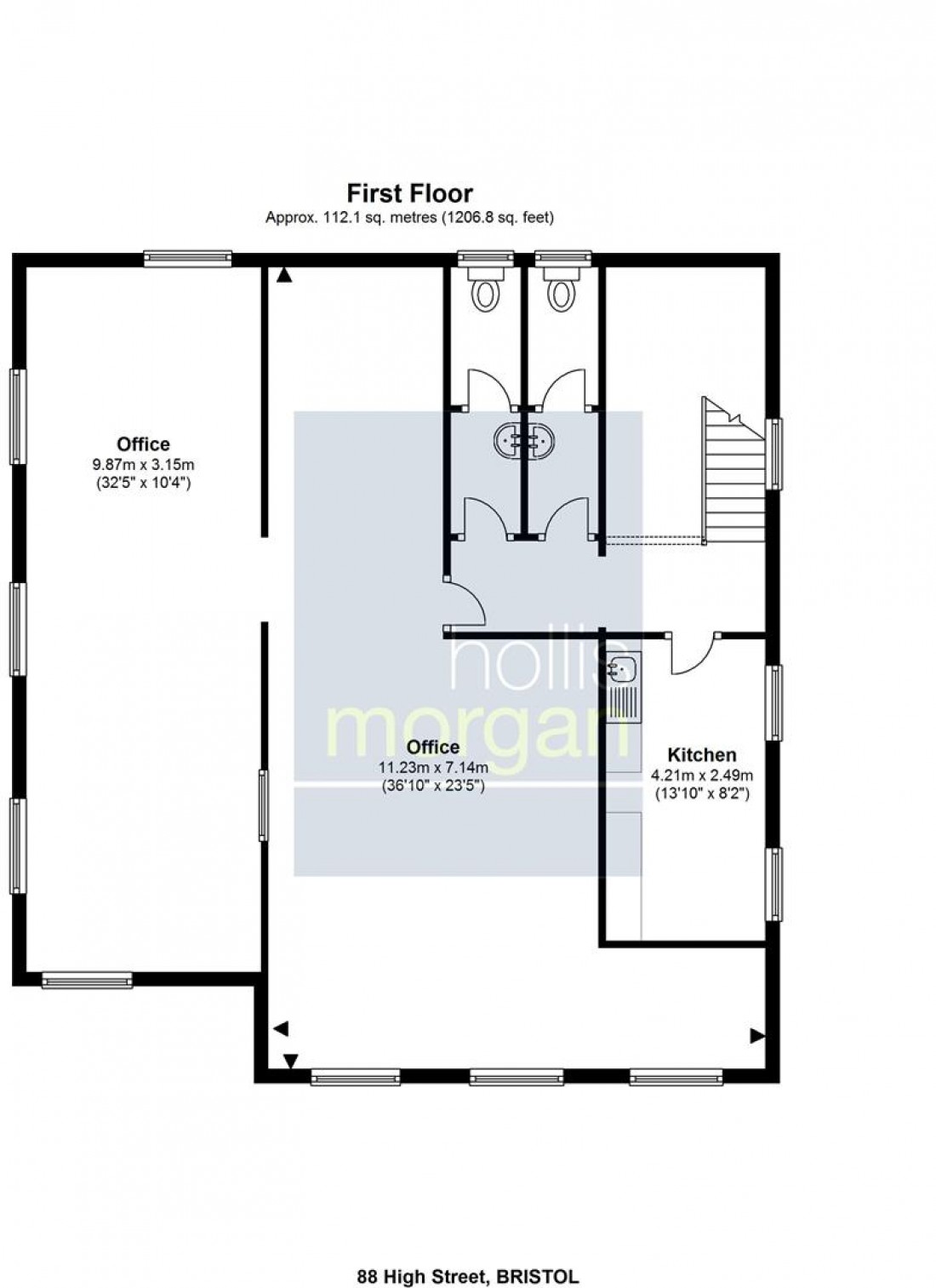 Floorplan for 88 High Street, Hanham, Bristol