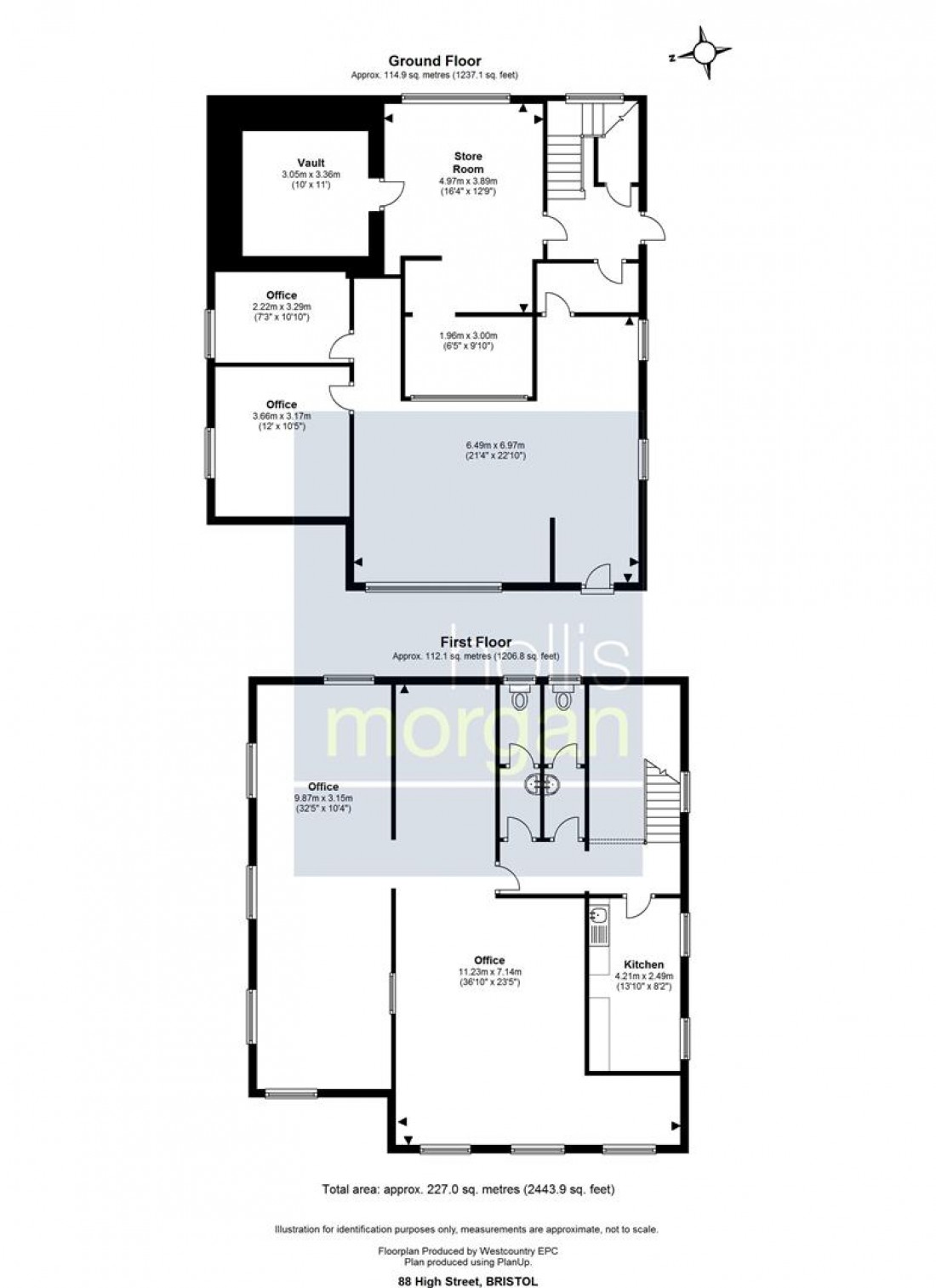 Floorplan for 88 High Street, Hanham, Bristol