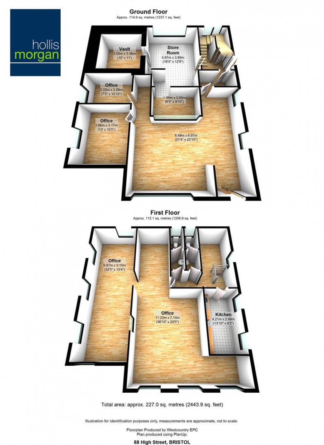 Floorplan for 88 High Street, Hanham, Bristol