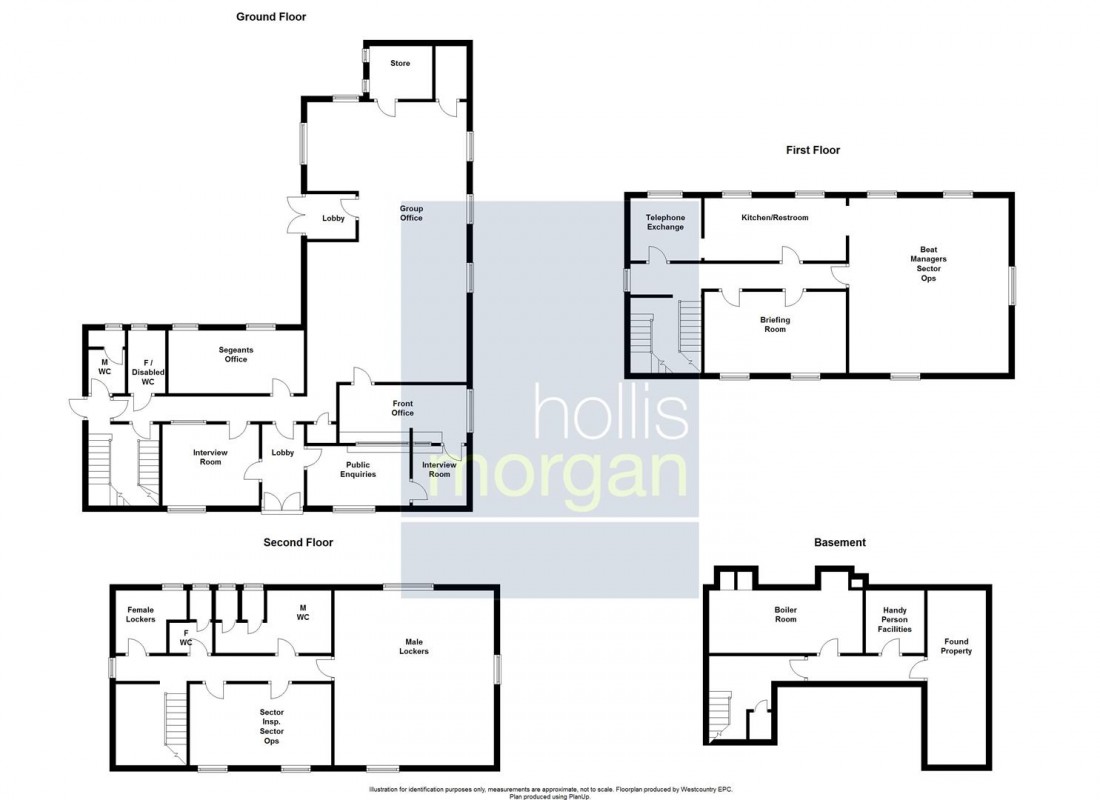 Floorplan for Avonmouth Police Station, Avonmouth Road, Bristol