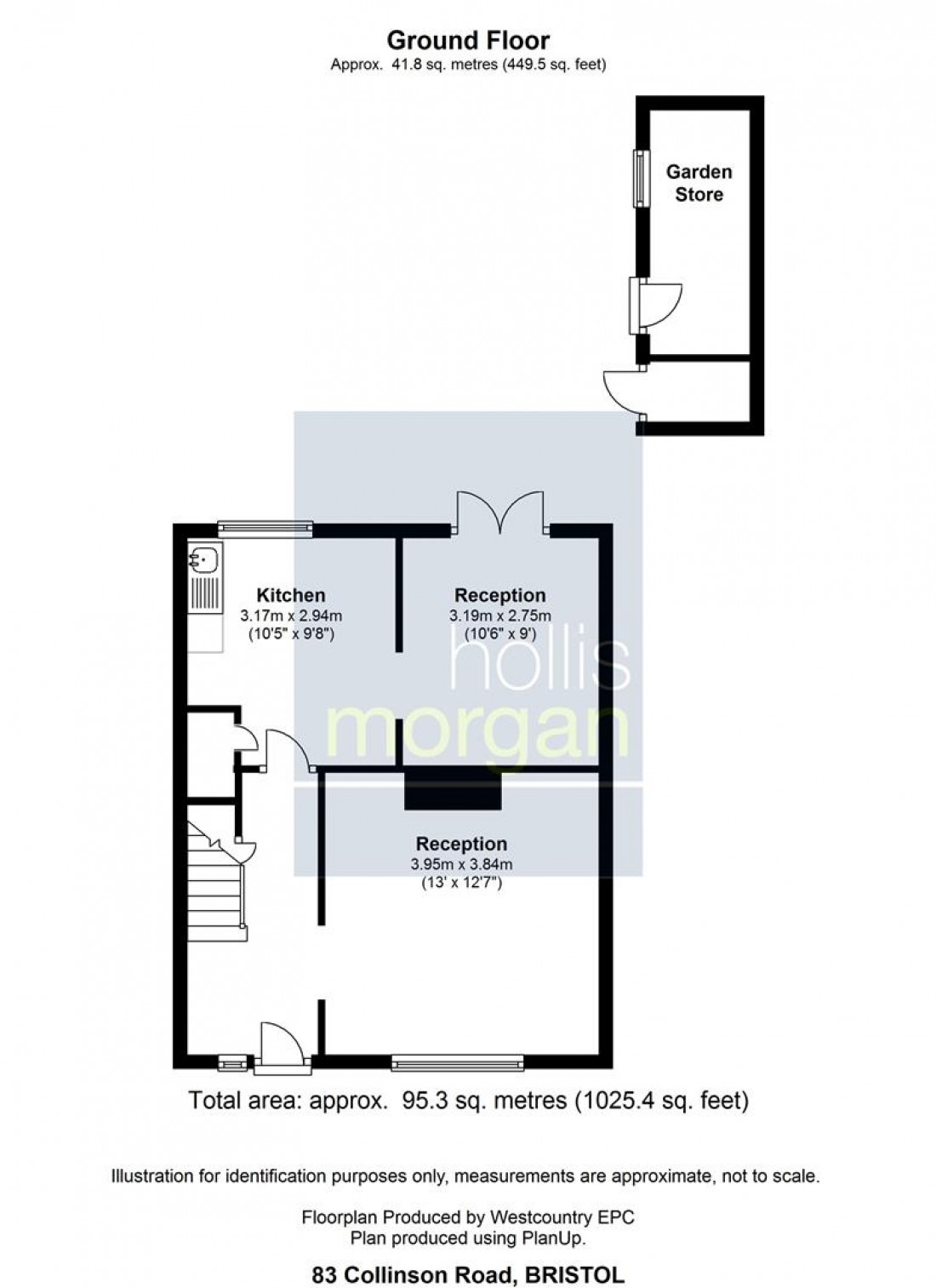 Floorplan for 83 Collinson Road, Hartcliffe, Bristol