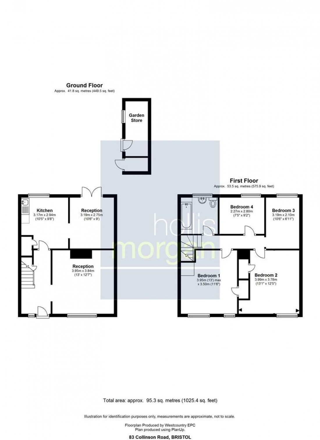 Floorplan for 83 Collinson Road, Hartcliffe, Bristol