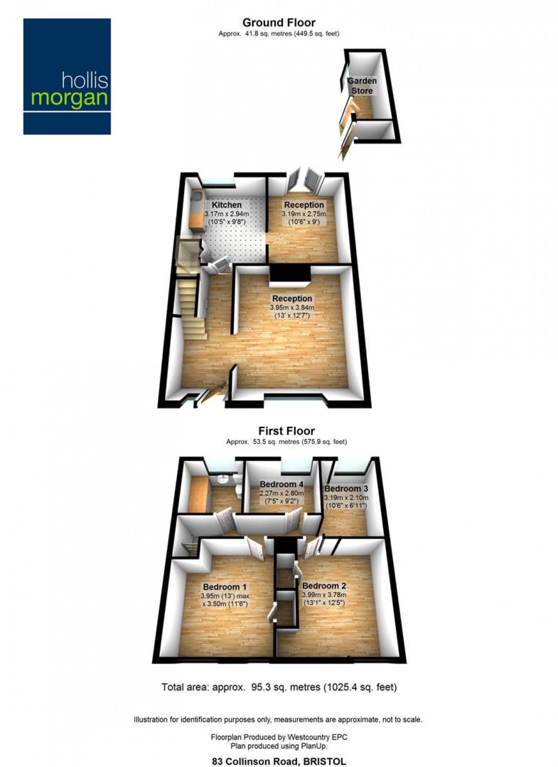 Floorplan for 83 Collinson Road, Hartcliffe, Bristol