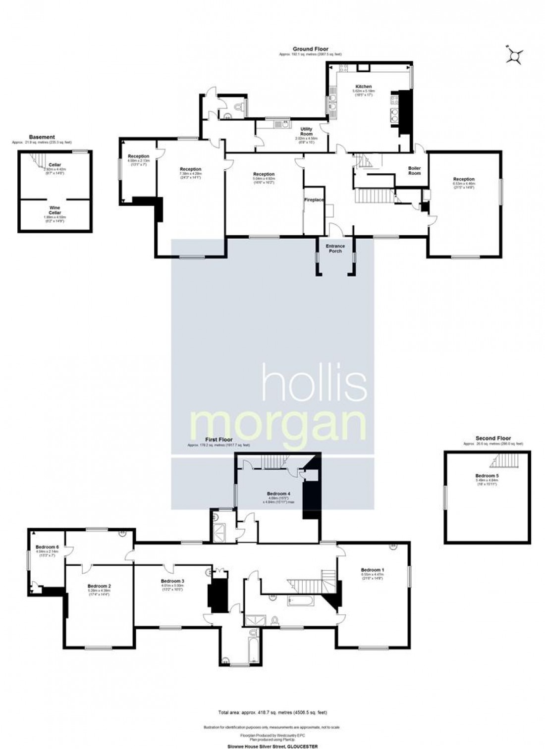 Floorplan for Slowwe House, Silver Street, Arlingham, Gloucester