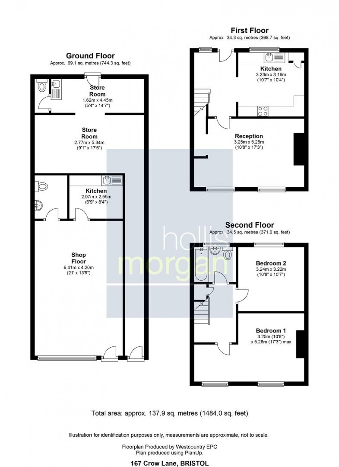 Floorplan for Mixed Use Investment @ 167 Crow Lane, Henbury, Bristol