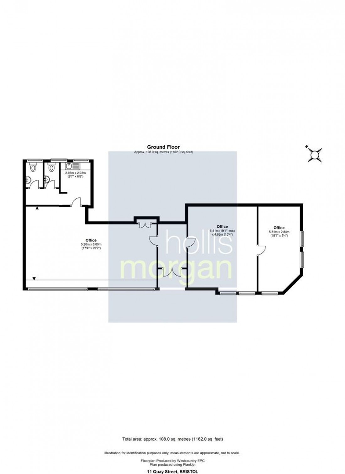 Floorplan for 11 Quay Street, City Centre, Bristol