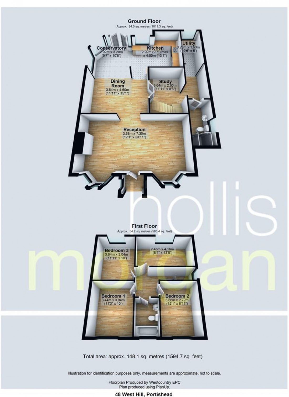 Floorplan for West Hill, Portishead, Bristol