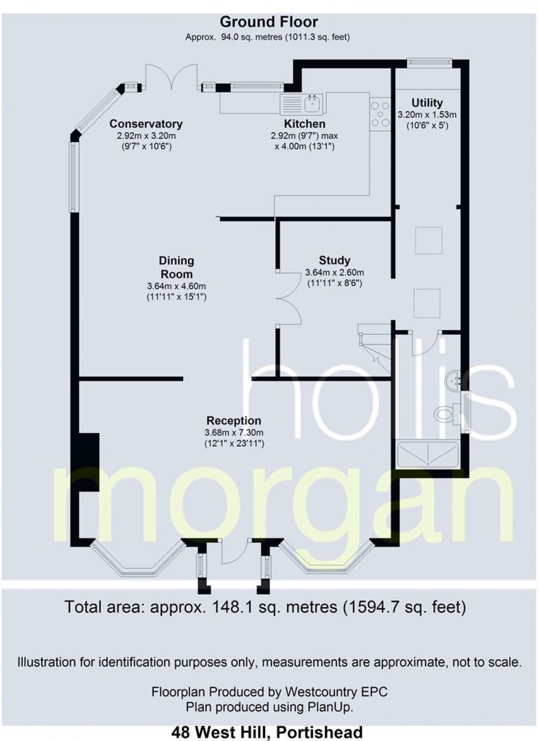 Floorplan for West Hill, Portishead, Bristol