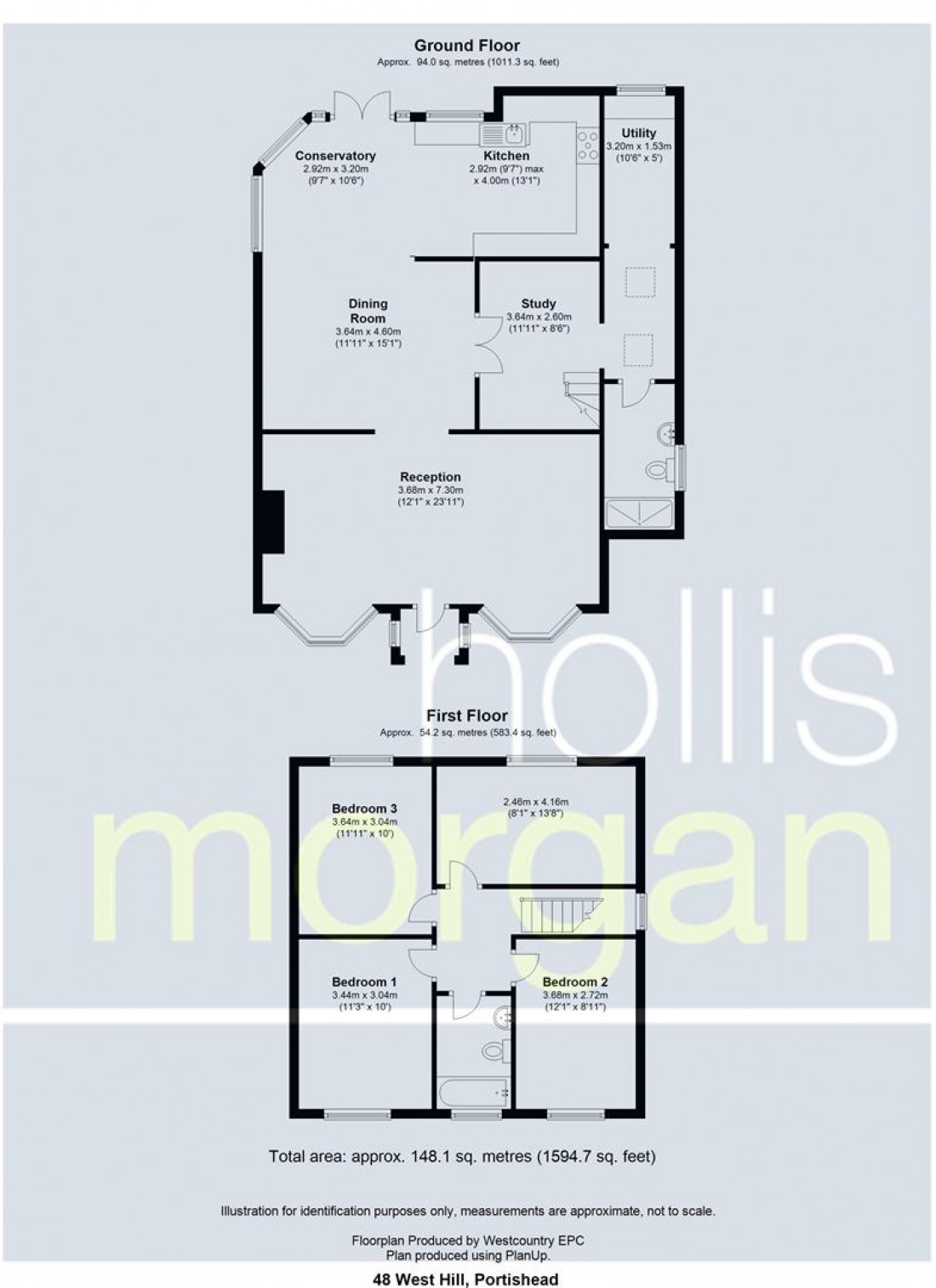 Floorplan for West Hill, Portishead, Bristol