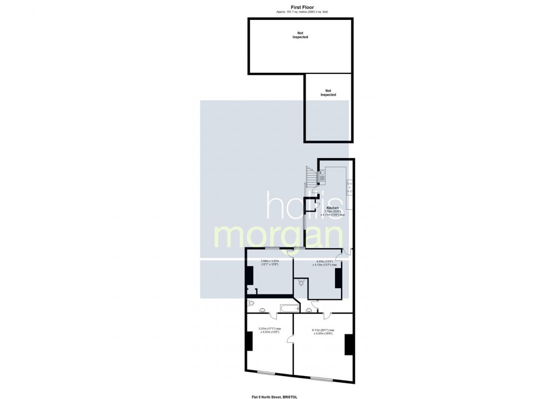 Floorplan for 9 North Street, Southville, Bristol