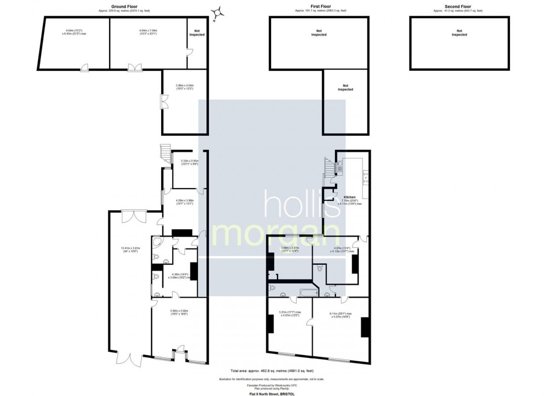 Floorplan for 9 North Street, Southville, Bristol