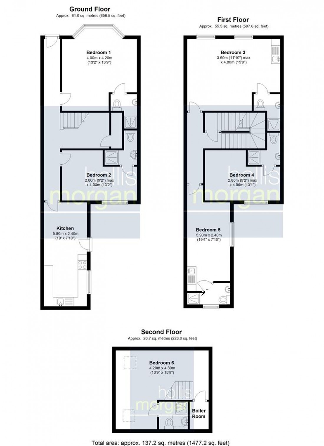 Floorplan for 212 Wells Road, Totterdown, Bristol