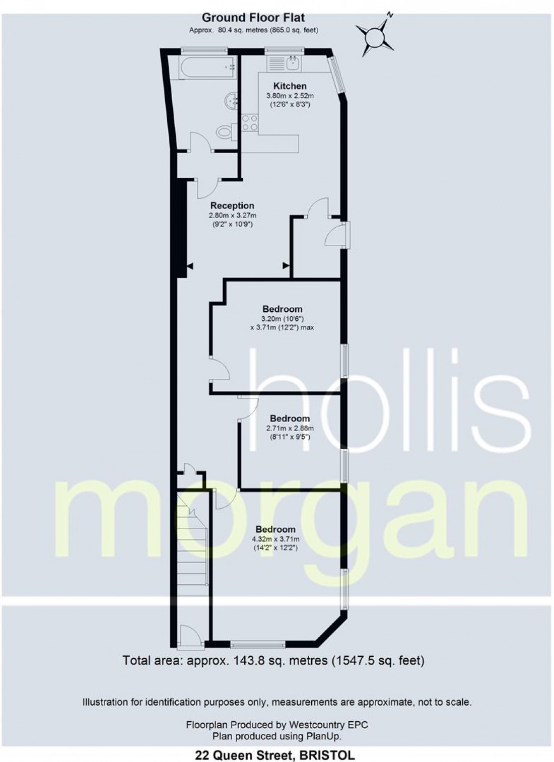 Floorplan for Queen Street, Eastville, Bristol