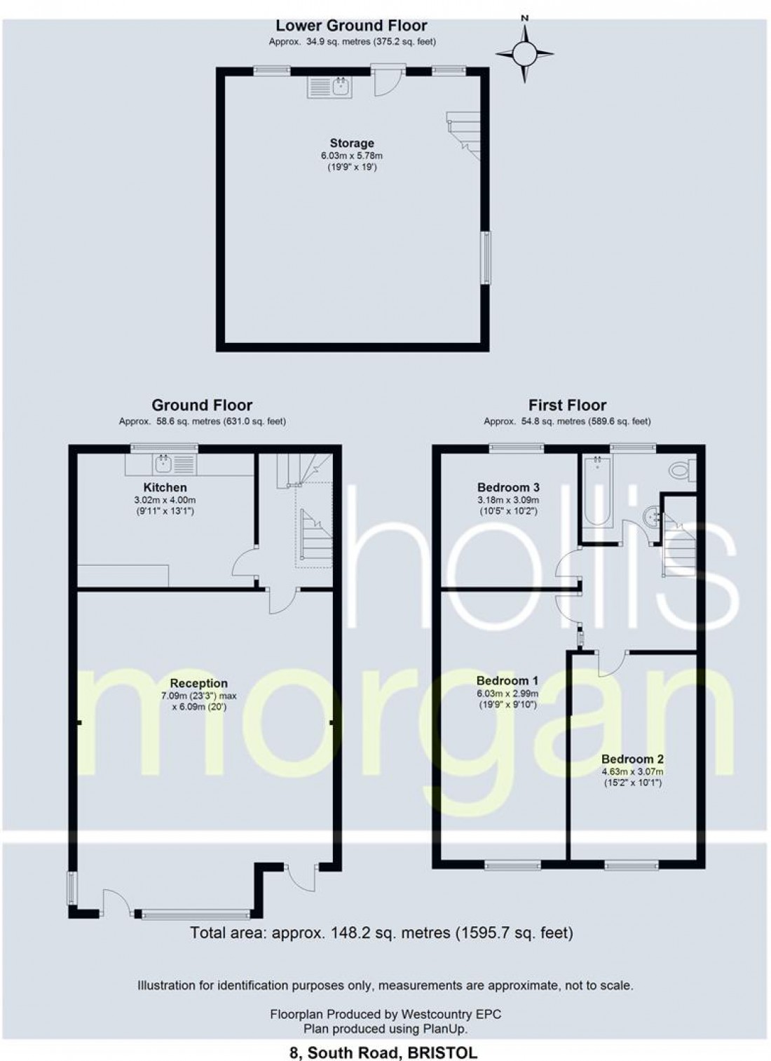 Floorplan for South Road, Portishead, Bristol