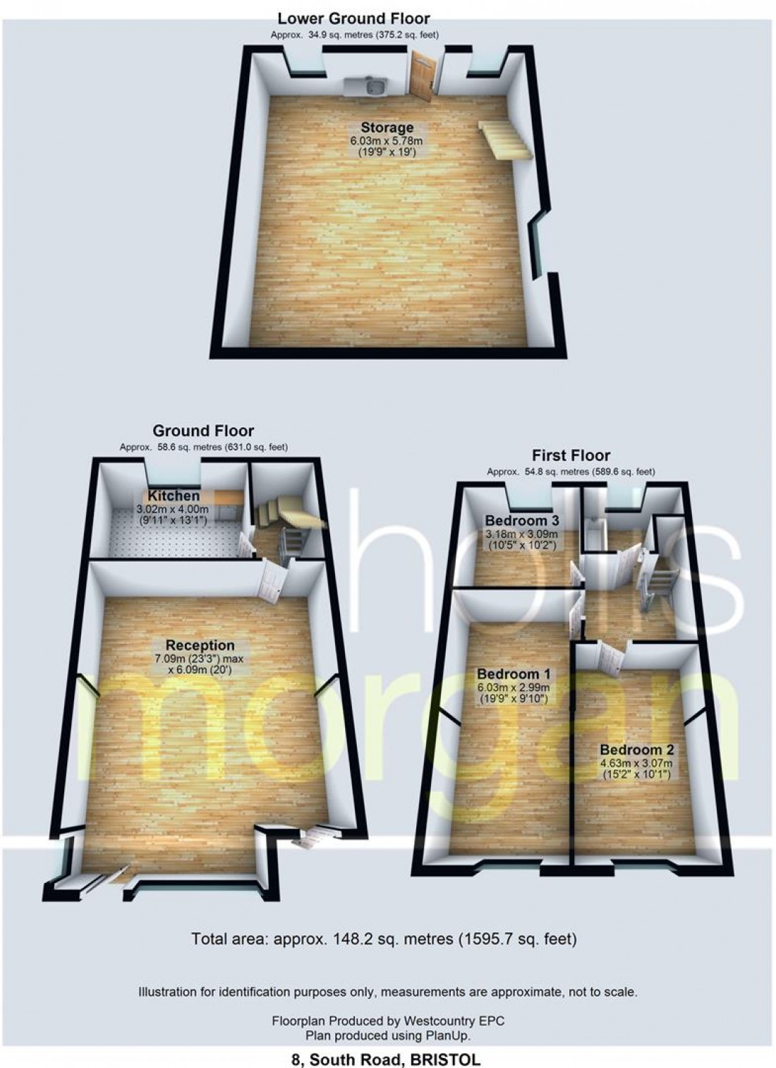 Floorplan for South Road, Portishead, Bristol