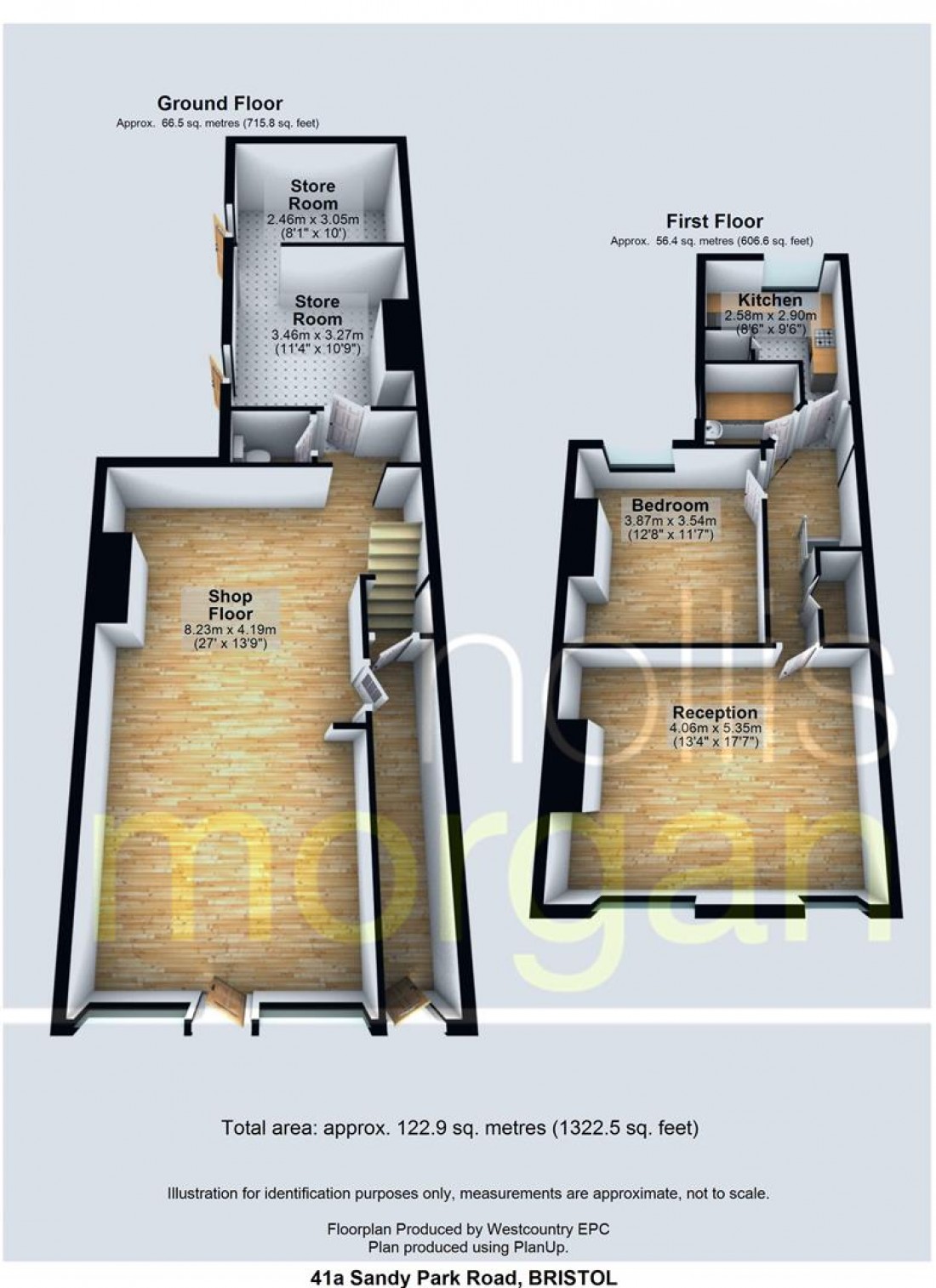 Floorplan for 41 Sandy Park Road, Brislington, Bristol