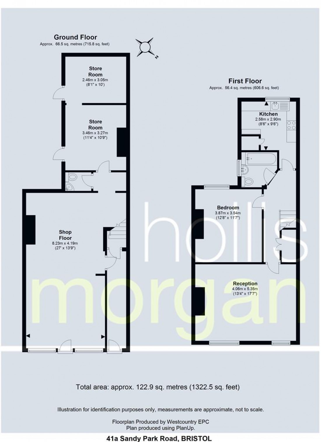 Floorplan for 41 Sandy Park Road, Brislington, Bristol