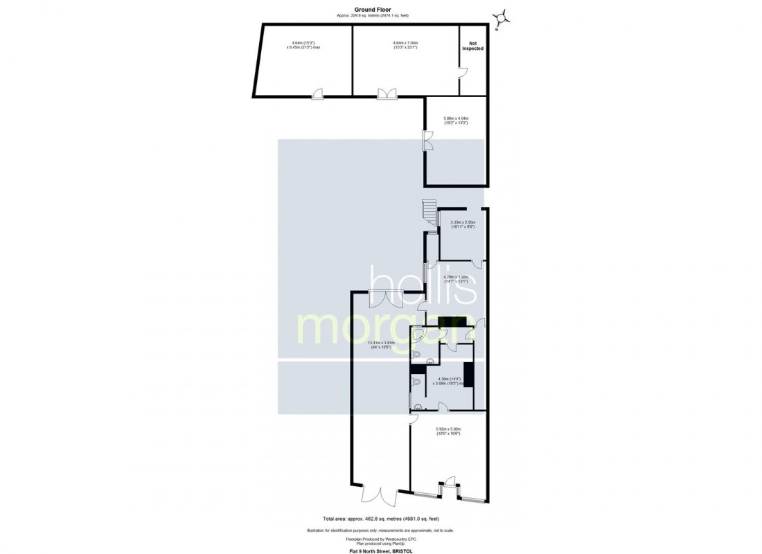 Floorplan for 9 North Street, Southville, Bristol