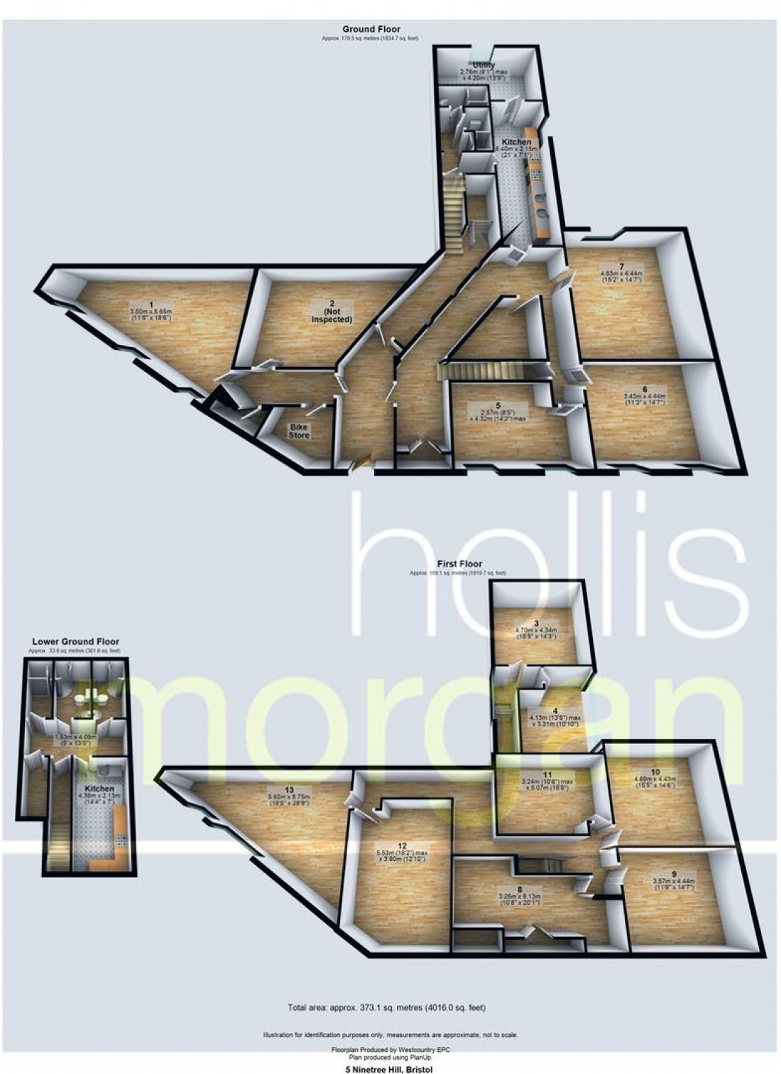 Floorplan for Ninetree Hill, Kingsdown, Bristol