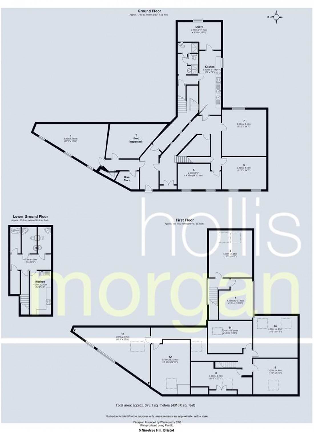 Floorplan for Ninetree Hill, Kingsdown, Bristol