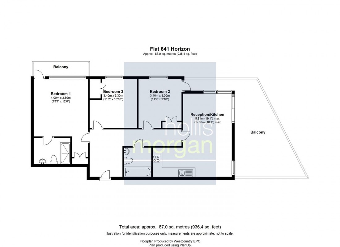 Floorplan for Broad Weir, City Centre, Bristol