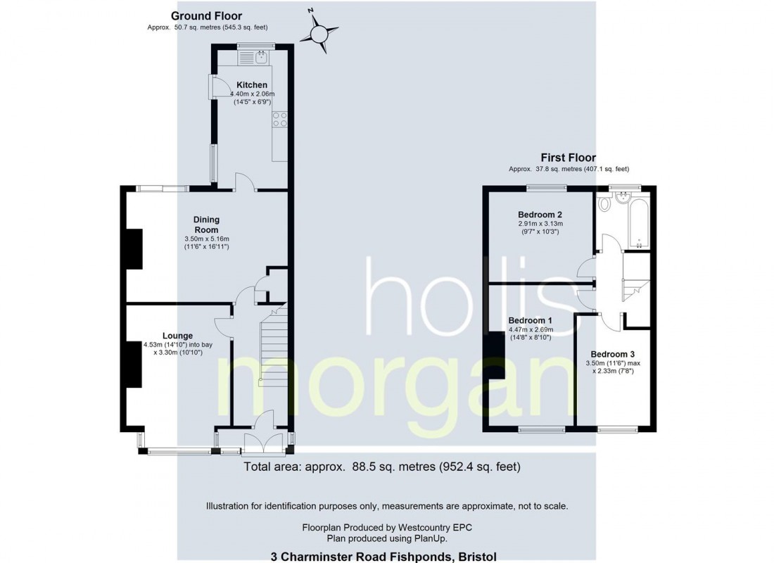 Floorplan for Charminster Road, Fishponds, Bristol